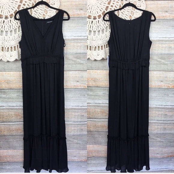 tiered hem maxi dress